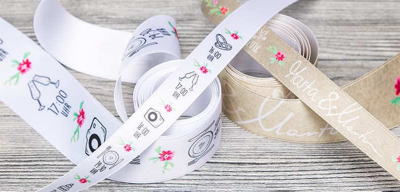 Yksilöllinen satiininauha parasta laatua