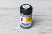 Marabu Textil Metallic 15 ml  (metallinhohtoinen-hopea) - Nimikenumero 2512