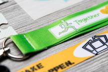 Avainnauha joukkueille ja seuroille juoksija-aiheella - Nimikenumero 3005