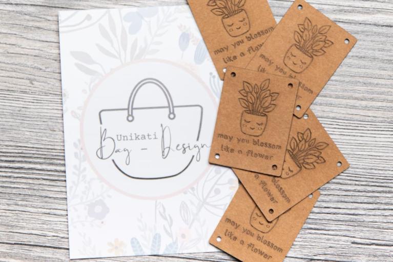 Designer-labelsetti 'Bloom & Flower' by Unikati - Nimikenumero 9131