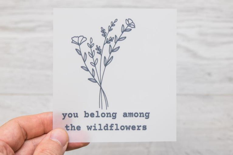 Suunnittelijan silityskuva \"you belong...\" – Unikati – Bag Design (Nimikenumero 9416)