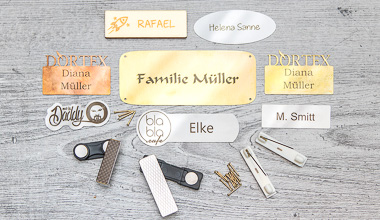 Individual name badges